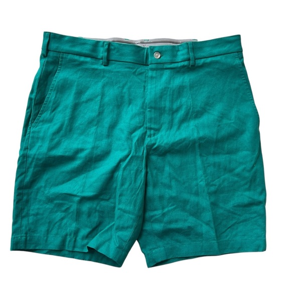 NWT Walter Hagen Men’s 9” Clubhouse Linen Shorts in Clubhouse Green in size 36 - Picture 1 of 5